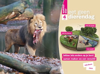 Vandaag geen dieren op het menu in restaurants van Ouwehands en Burgers’ Zoo: ‘Maar geen vegaburger 