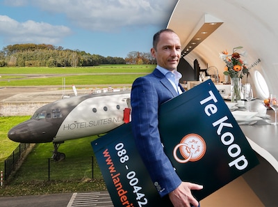 Makelaar verkoopt vliegtuig als woning: ‘De originele cockpit zit er nog gewoon in’