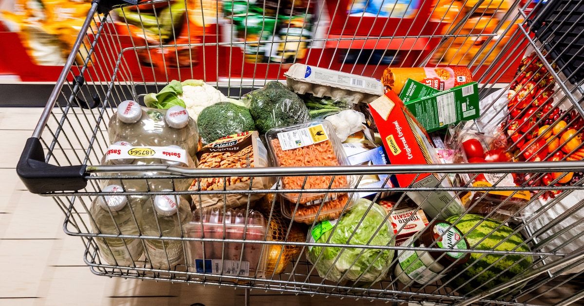 Politie maakt mogelijk minderjarige winkeldieven herkenbaar die volle wagen met boodschappen stalen 