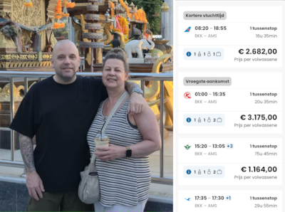 Danny en Wilma sluiten lening van 12.000 euro om uit Bangkok weg te komen, dochter vliegt via andere kant wereld terug