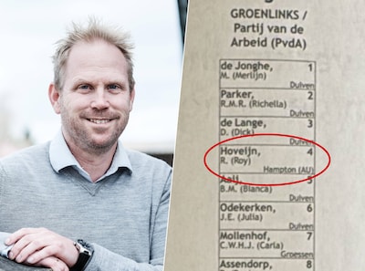 Roy (44) staat op plek 4 op de kieslijst, maar met een woonplaats aan de andere kant van de wereld: hoe dan?