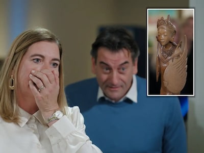 Broer en zus vol ongeloof als beeld uit zolderdoos een fortuin waard blijkt te zijn: ‘Je maakt een grap’