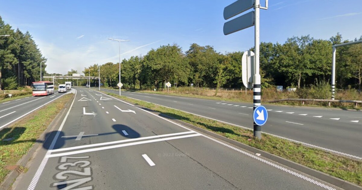 N237 bij De Bilt richting Zeist dagenlang dicht vanwege wegwerkzaamheden