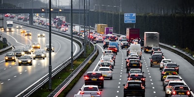 Voorspelde drukke avondspits komt uit: drukste van het jaar met ruim 1023 kilometer file