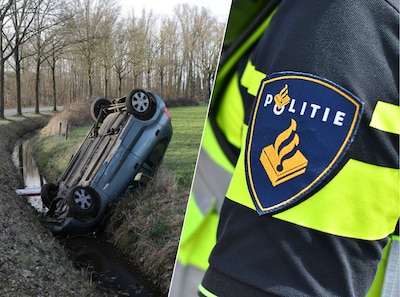 Bij dollemansrit over boerenerf ontwijkt man net een trampoline: ‘Als hier kinderen op hadden gestaan..’