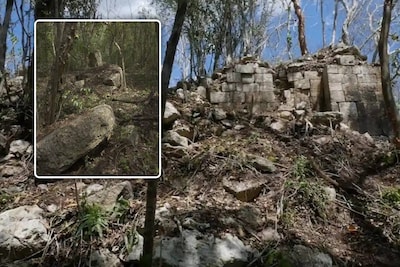 Ongerepte Mayastad ontdekt in jungle Mexico, inclusief piramide van 13 meter en luguber onthoofdingsreliëf
