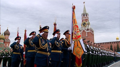 Rusland viert overwinning op nazi’s met uitgeklede parade in Moskou uit angst voor Oekraïense drones