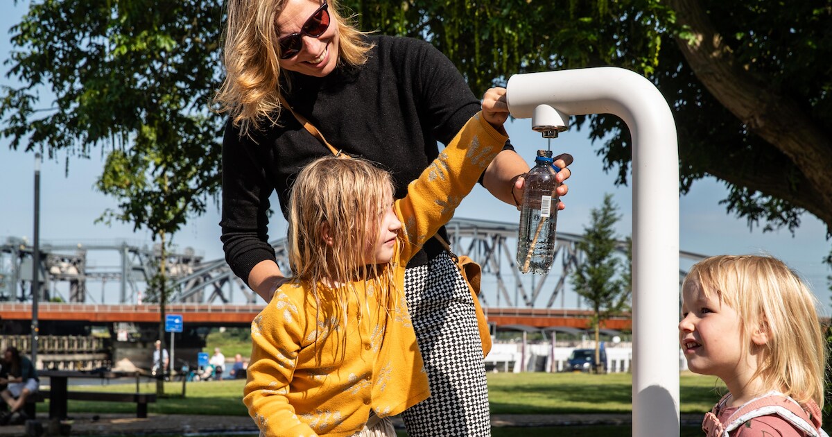 Spetteren, dorst lessen en superschaduw: Zutphen strijdt tegen de hitte