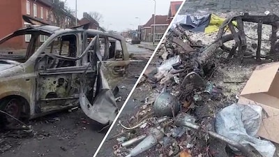 Vrouw weet niet wat ze ziet tijdens fietstocht door volkswijk na jaarwisseling: ‘Wat is hier gebeurd? Jezus’