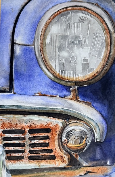 Césarine exposeert aquarellen in kasteel Wijchen