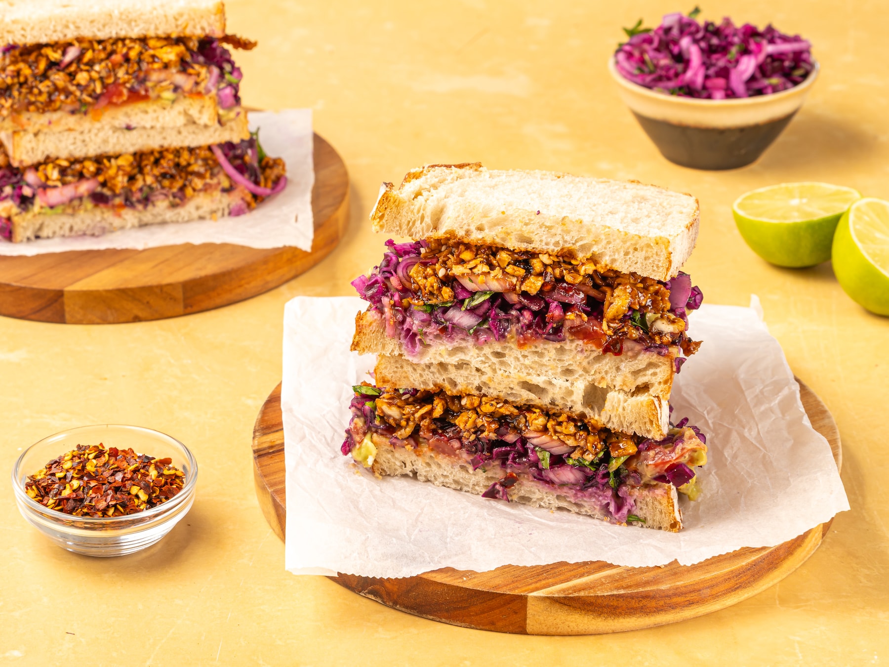 Wat Eten We Vandaag: Shredded BBQ tofu sandwich