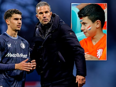 Shaqueel van Persie deed het al in de jeugd en tijdens oefenpotjes, maar mag nu op het grote podium zijn goals maken