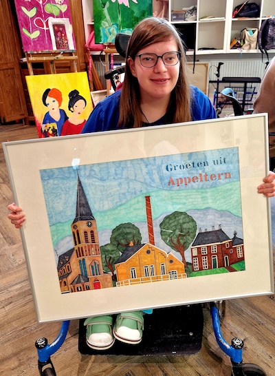 Ansichtkaarten met groeten uit Appeltern en intocht Sint gered