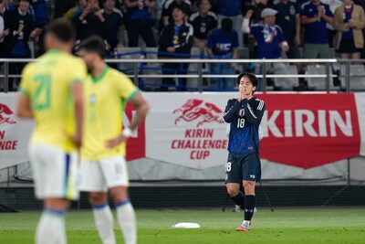Ayase Ueda sluit interlandperiode goed af: eredivisie-topscorer scoort winnende goal tegen Brazilië