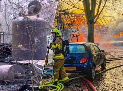 Brand onthult vermoedelijk drugslab in Zelhem, twee mannen opgepakt