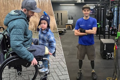 Aangereden stagiair van chef-kok Nick Bril deelt nieuwe foto, kan staan op beenprotheses