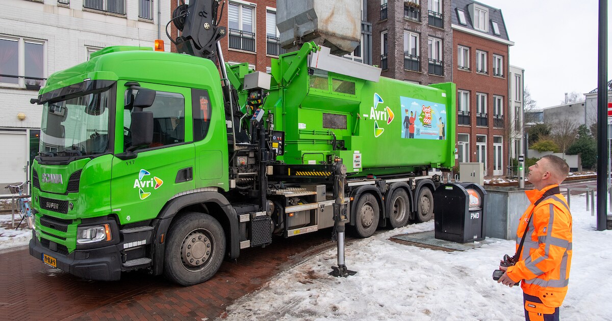 Avri kan door sneeuw nu veel minder afval ophalen: ‘Vervelend voor ...