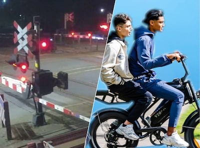 Fatbike-waaghalzen spelen met leven en bezorgen Arriva-machinist een trauma, ProRail boos