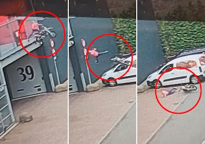 Oppas laat kind (8) rijden op crossmotor, jongen stort 3,5 meter van parkeerdek