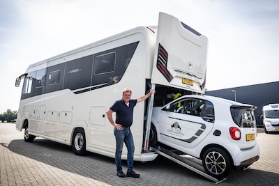 Aan dit rijdende paleis (met garage) hangt een prijskaartje van 515.000 euro