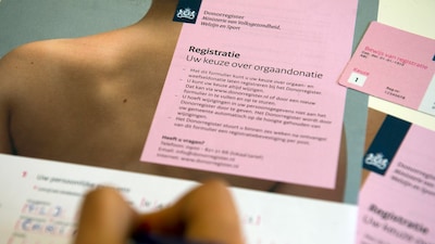 Meer mensen, vooral jongeren, zijn automatisch donor doordat ze geen keuze maken: zo’n 3,3 miljoen