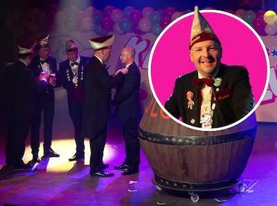 President Maarten Kooiker gaat bij het Grolse carnaval horizontaal de deur uit: ‘Mooie gekken’