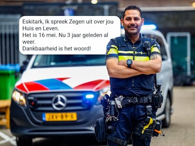 Drie keer langs dezelfde plek gereden en precies daar redt agent Tuncay een leven: ‘Krijg er nog steeds kippenvel van’