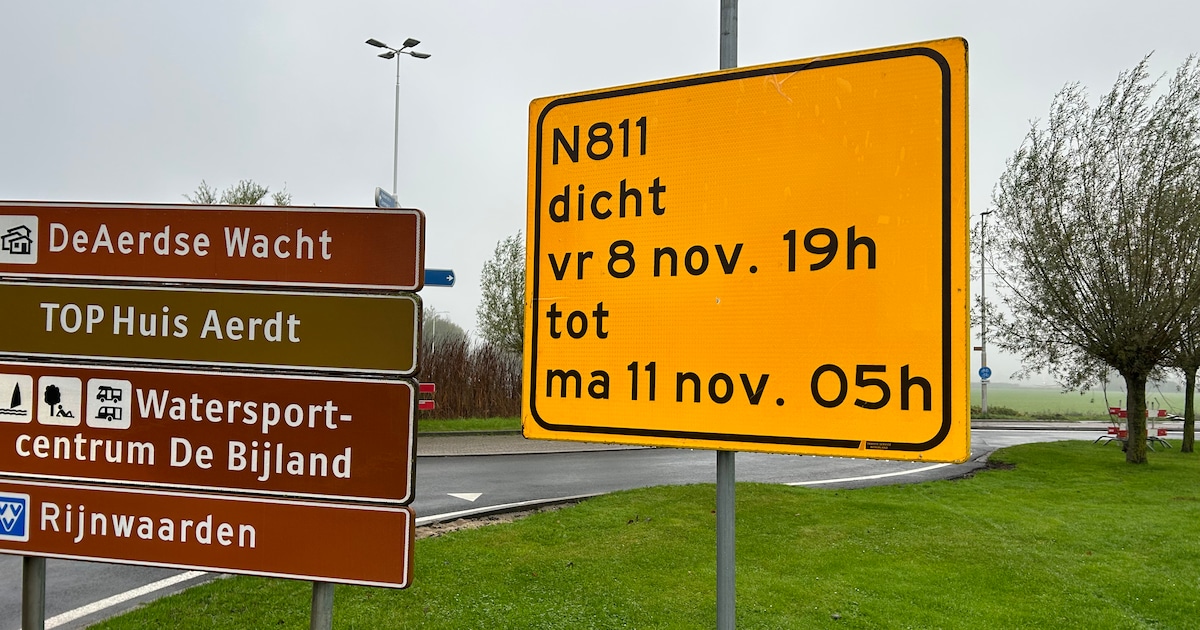 Minstens 20 borden met andere boodschap over ‘dichte’ weg: Maar wanneer gaat ’ie nou dicht?