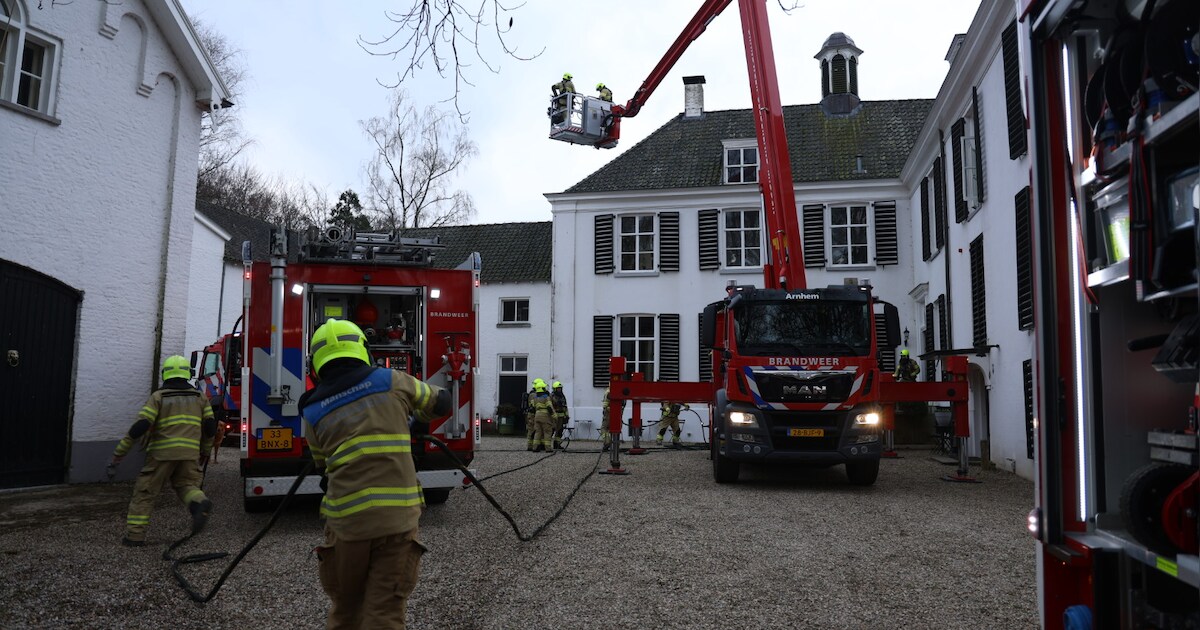 Brandweer handelt snel na brand bij kasteel Halsaf