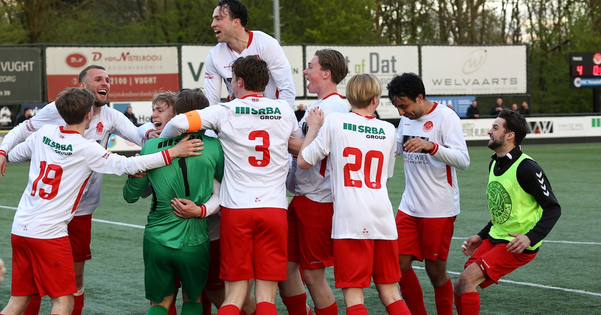 Dit zijn de uitslagen, doelpuntenmakers en wedstrijdverslagen van het amateurvoetbal met Pasen