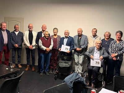 Jubilarissen bij het FNV en de schutterij
