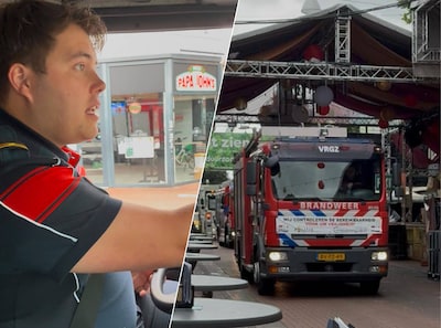 Dwars door de feesttent en over de pleinen: deze opvallende ronde van de brandweer moet helpen Vierd