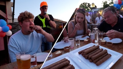 KIJK | Tijn (20) gekroond tot Frikandellenkoning van Angeren