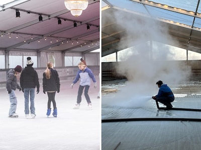 Succesvolle editie Beuningen on Ice trekt tienduizenden bezoekers, ijsbaan op speciale manier ontdoo