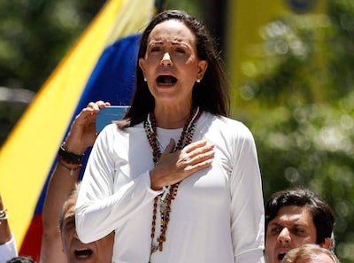 Venezolaanse Nobelprijswinnares: Maduro moet de macht opgeven, anders zijn de gevolgen voor hem