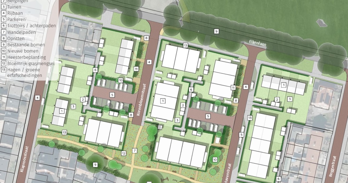 Houten woningen en mogelijk zorgappartementen in de Essenkamp