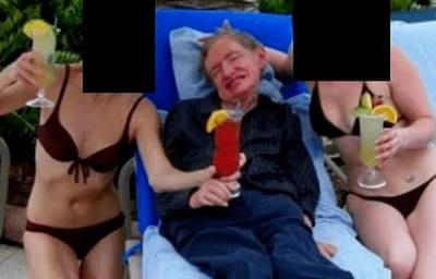 Epstein-files zorgen opnieuw voor ophef: Stephen Hawking op de foto tussen dames in bikini