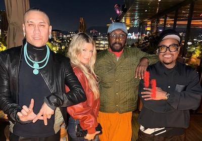 Zangeres Fergie kort herenigd met ‘broers’ van Black Eyed Peas