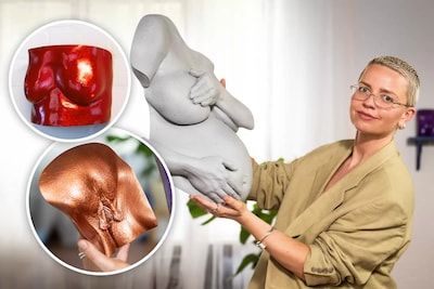 Borsten en vulva’s: Daphne (34) maakt bodycasts van plekken waar vrouwen zelf soms niet naar durven 