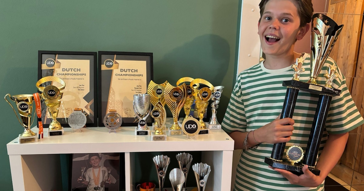 Van turnen en voetbal naar freestylekoning: Jop (16) uit Mierlo verrast op EK en wint titel in Kalka