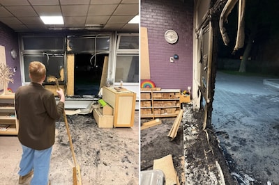 Schoolleider Ernst rent naar basisschool en ziet de uitslaande vlammen: ‘Vierde keer in zes jaar’