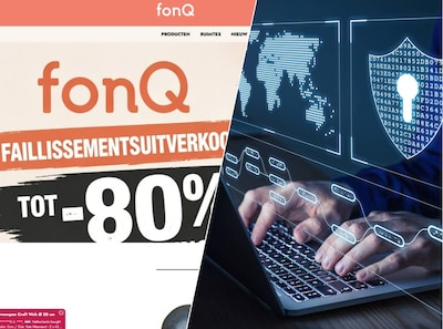De ene is nog niet uit de lucht gehaald, of de andere nepsite van failliet Fonq duikt alweer op: ‘Alles moet weg’