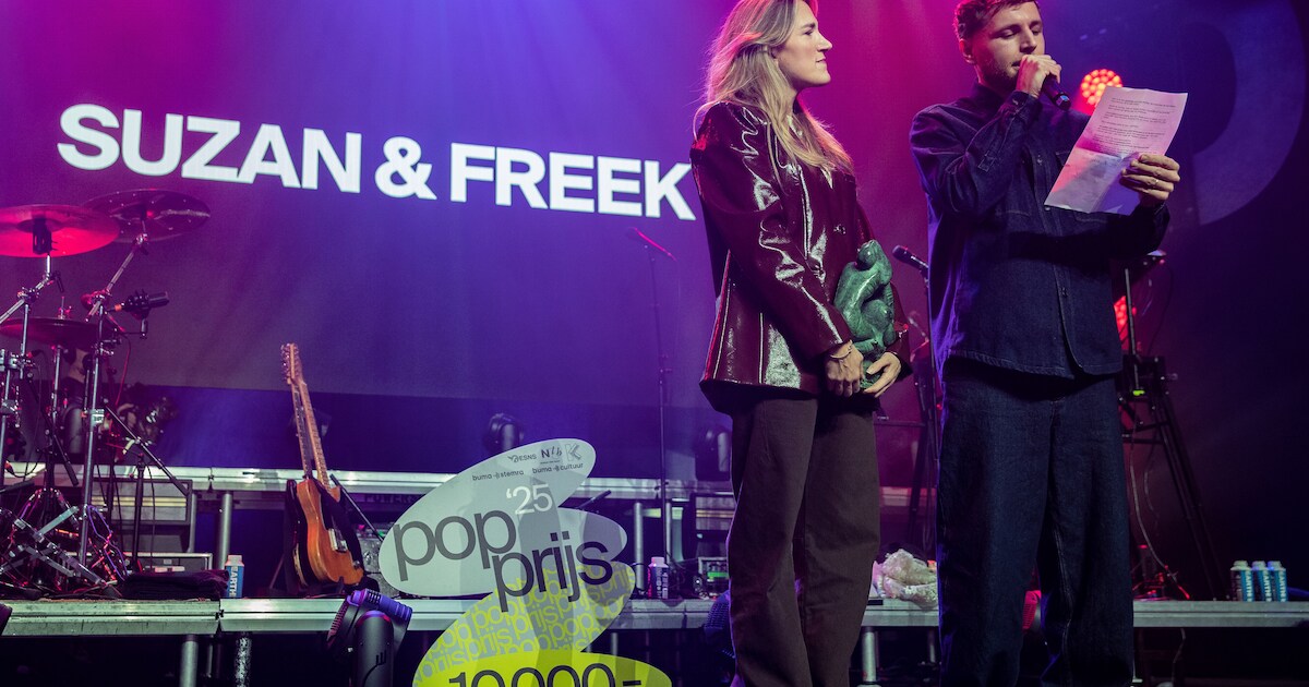 Suzan & Freek na het winnen van popprijs: ‘Onze oppas stuurde ons net ...