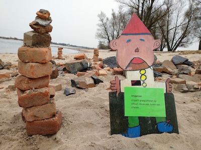 Kabouterspeurtocht in de uiterwaarden bij Beuningen