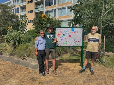 De Alexandertuin in Kanaleneiland: ‘Hier komen bewoners samen om te tuinieren’