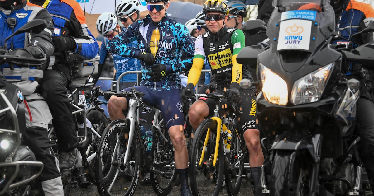 Reutumse renner Lars Boven heeft bij zijn debuut in Olympia’s Tour te maken met extreme omstandighed