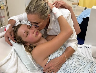 Moeder deelt zorgwekkende foto’s van Bella Hadid in ziekenhuisbed: ‘Je leeft met een verlamd brein’