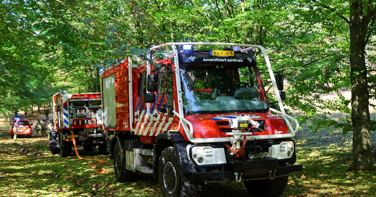 Brand op heide bij Soest na drie kwartier onder controle