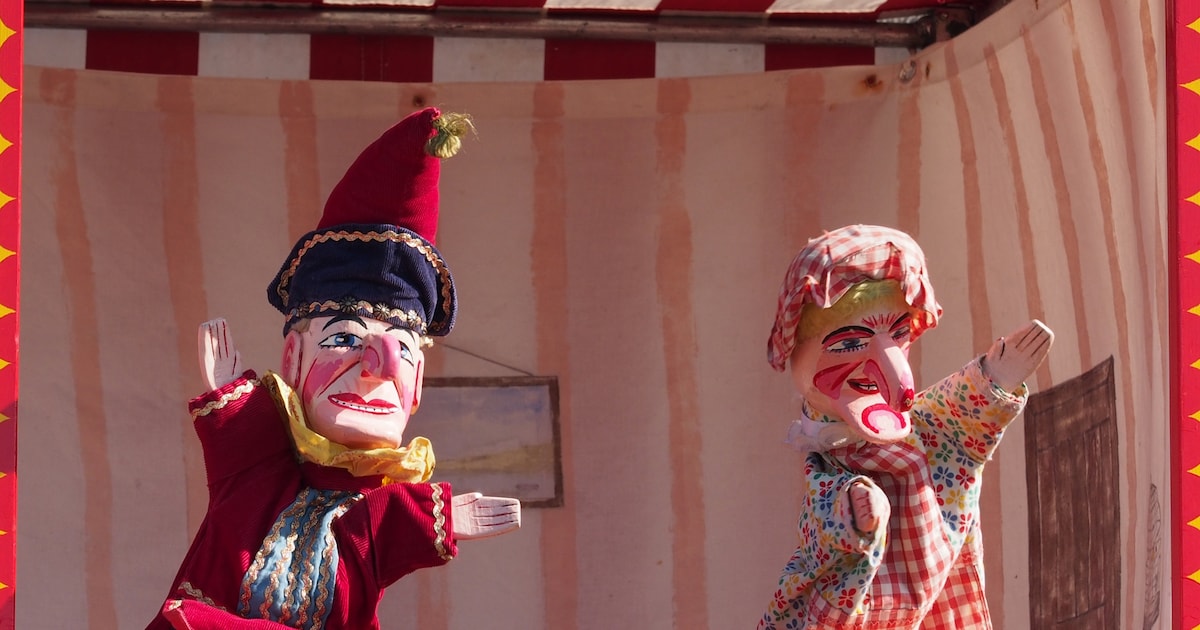 Poppentheater op Kerkplein in Sint-Oedenrode