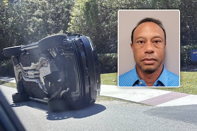 Tiger Woods stopt na auto-ongeluk tijdelijk met golf om zich te laten behandelen: ‘Ik ken de ernst van de situatie’